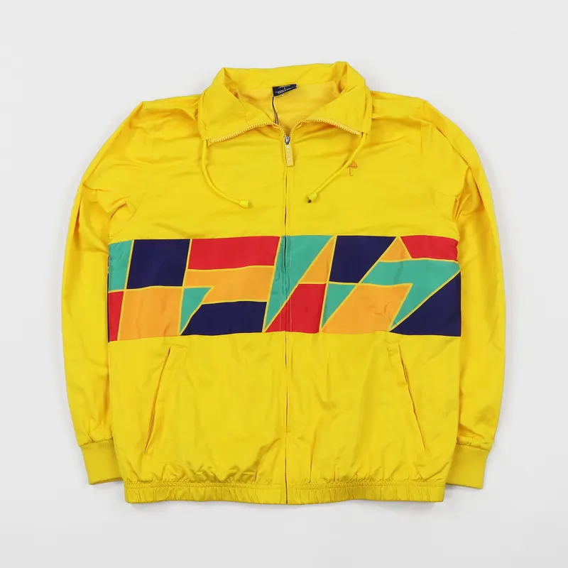 Helas Caps Skateboarding Mens Mosaic Tracksuit Jacket Yellow
