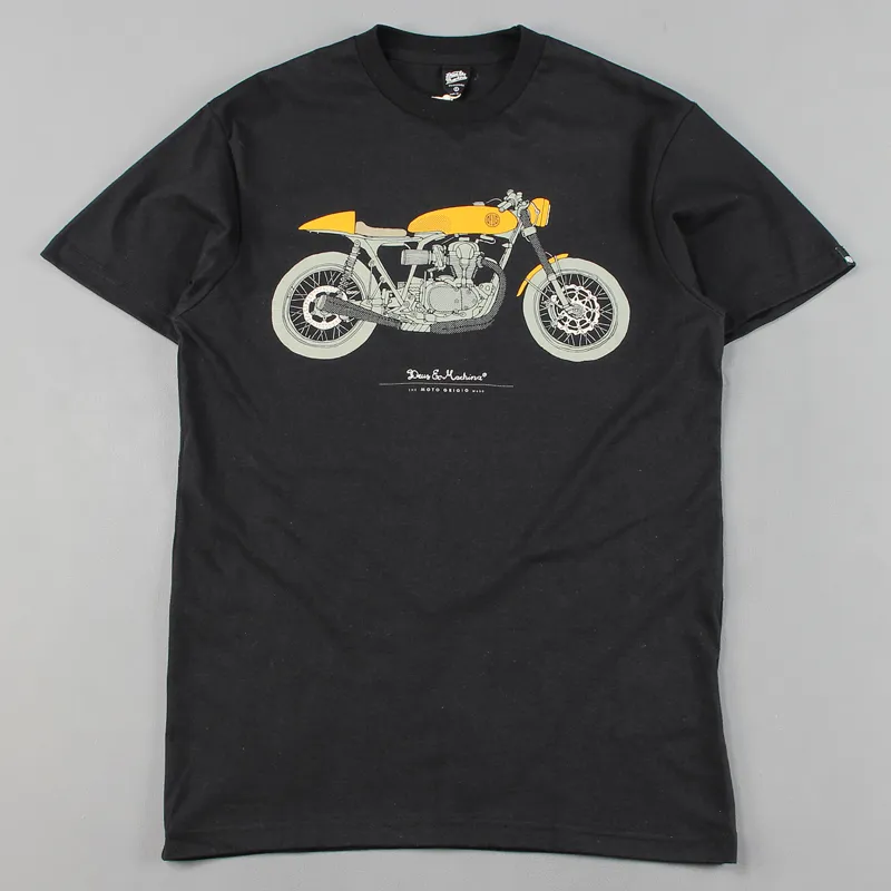 Deus Ex Machina black moto grigio motorbike t shirt