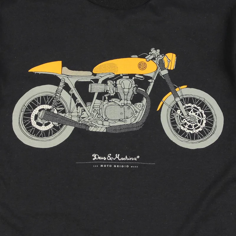 Deus Ex Machina Moto Grigio T Shirt Black-1