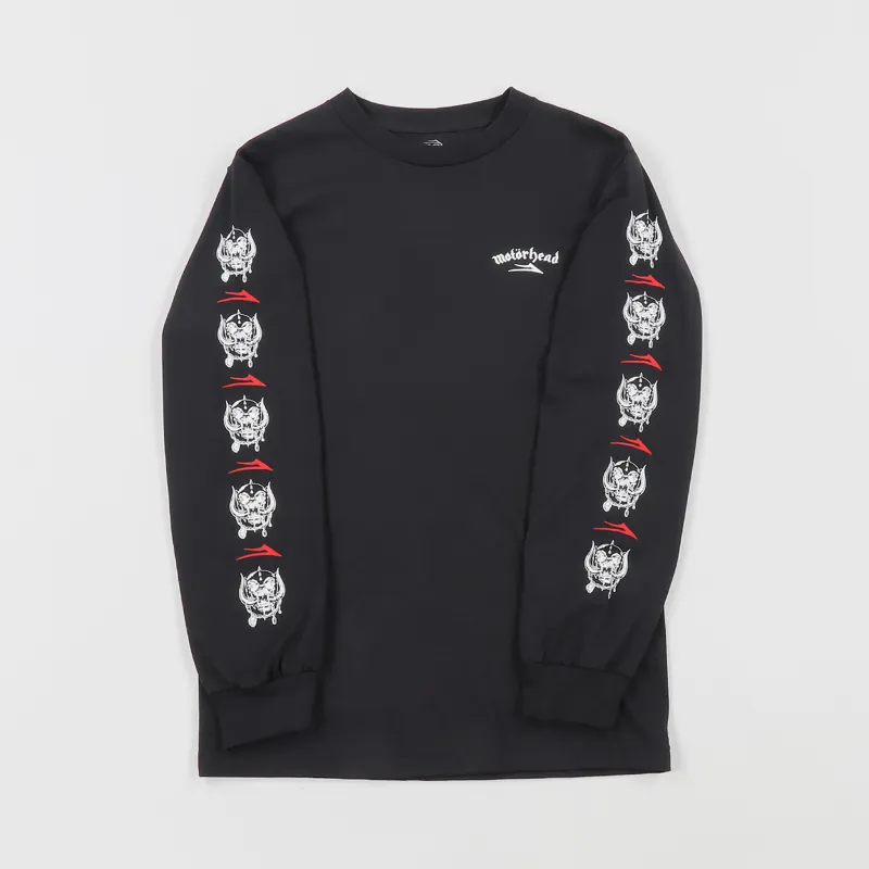 Lakai Motorhead War Pig Long Sleeve T Shirt Black-1