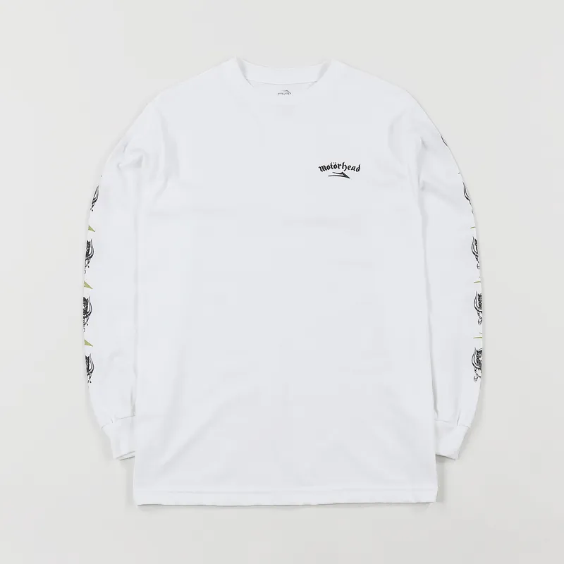 Lakai Motorhead War Pig Long Sleeve T Shirt White
