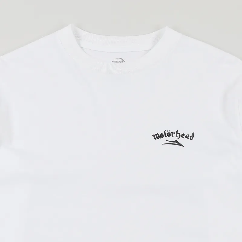 Lakai Motorhead War Pig Long Sleeve T Shirt White-2