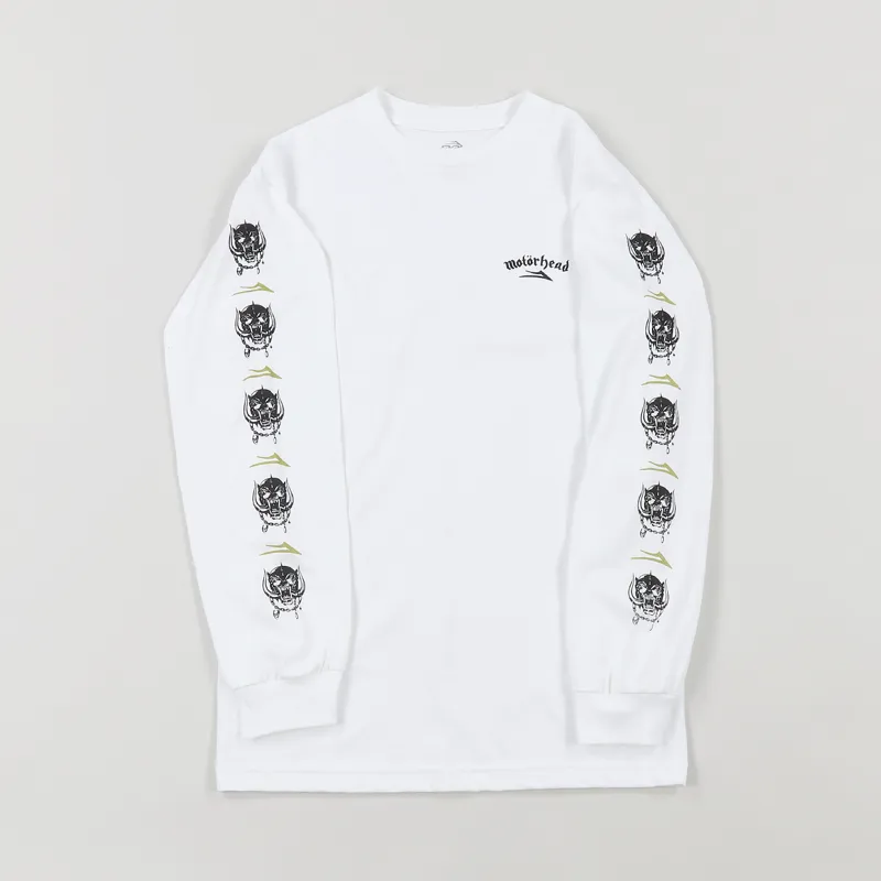 Lakai Motorhead War Pig Long Sleeve T Shirt White-1