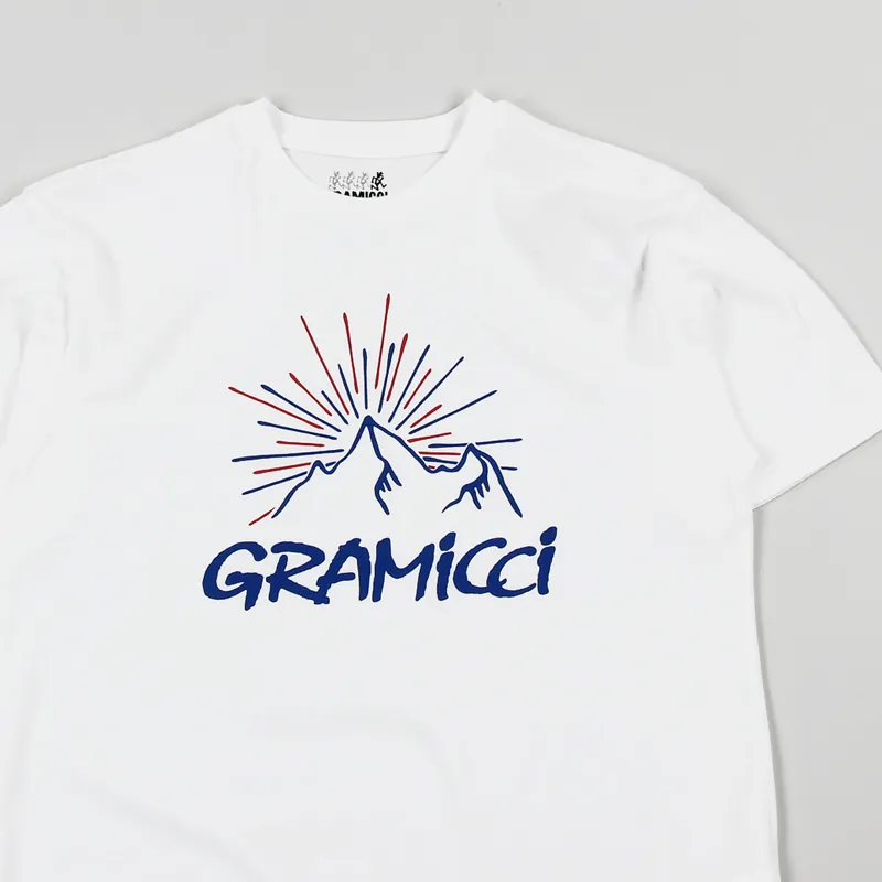 Gramicci Mountain T Shirt White-1