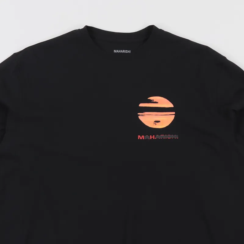 Maharishi Mount Tron Long Sleeve T Shirt Black-2