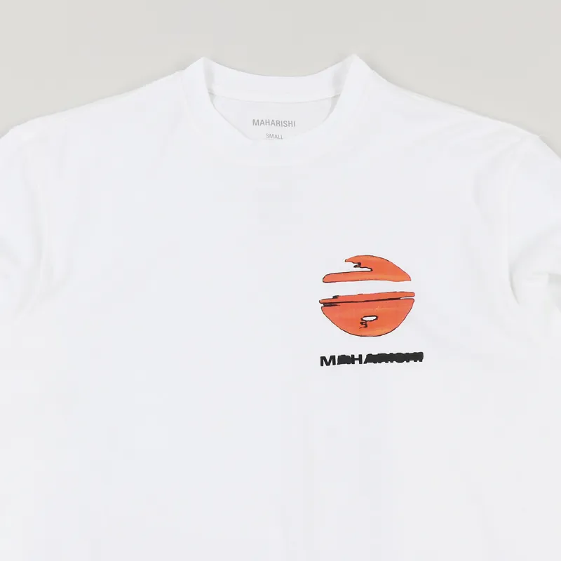 Maharishi Mount Tron Long Sleeve T Shirt White-2