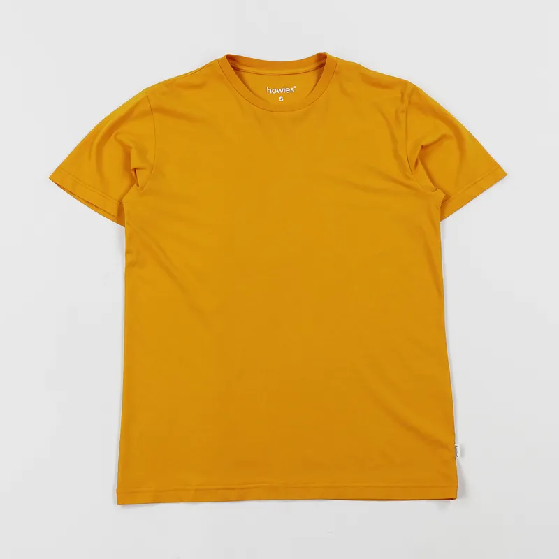 howies Organic T Shirt Caws Yellow