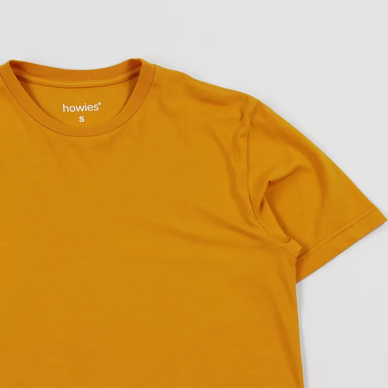 howies Organic T Shirt Caws Yellow-1