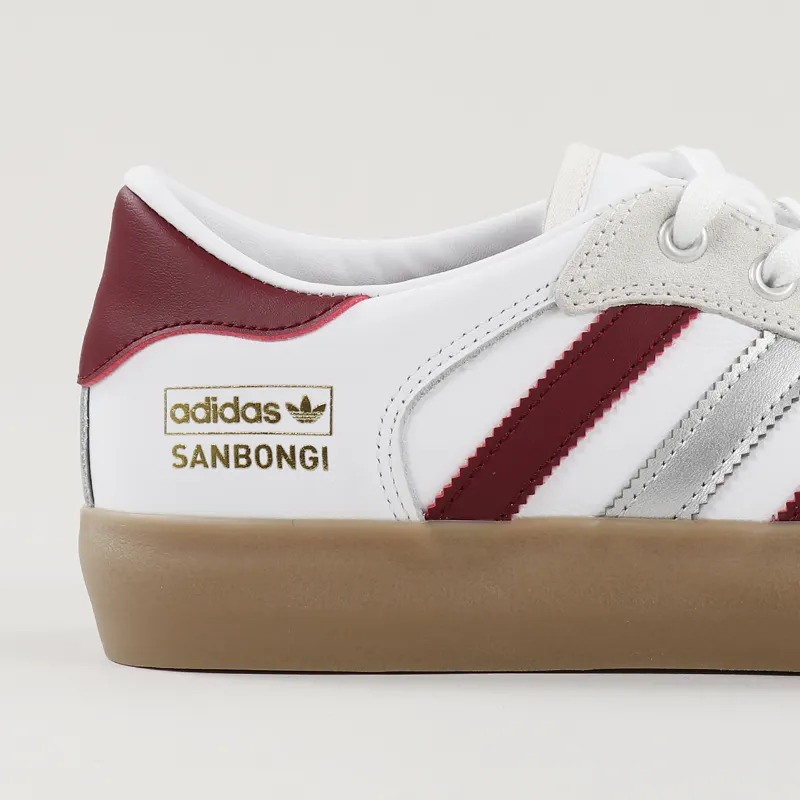 Adidas Skate Matchbreak Super Sanbongi Shoes White Burgundy Gum