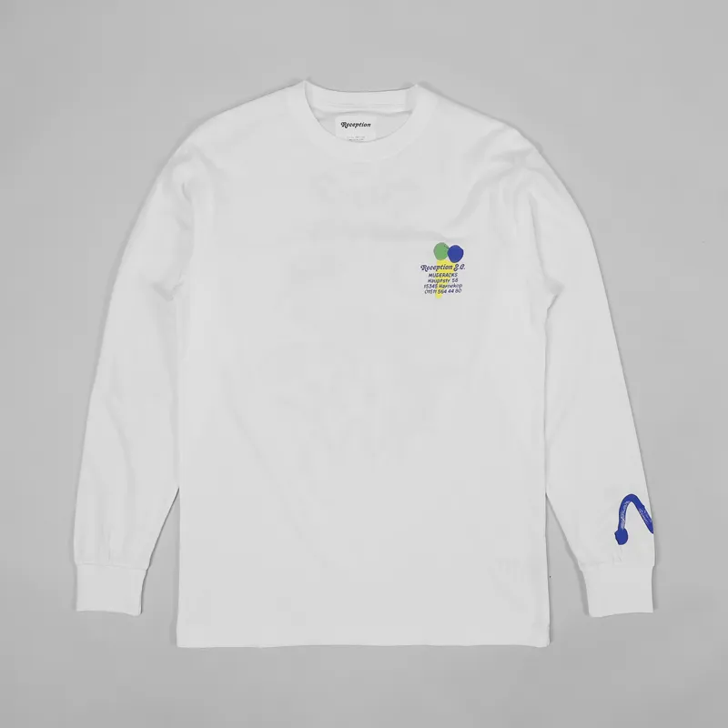 Reception Muderacks Long Sleeve T Shirt White-1