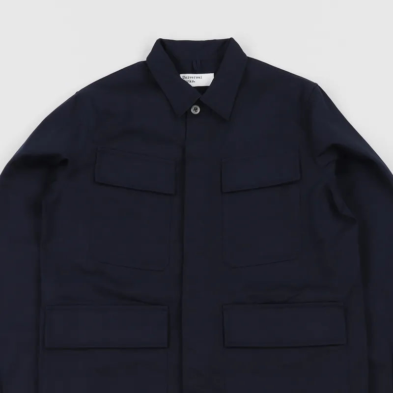 Universal Works MW Fatigue Jacket Navy-1