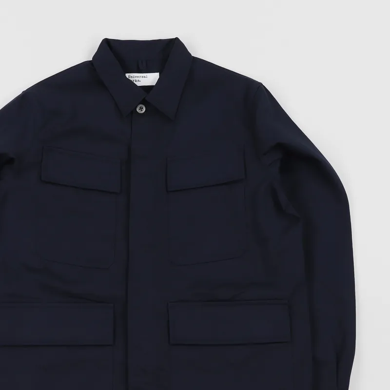 Universal Works MW Fatigue Jacket Navy-2