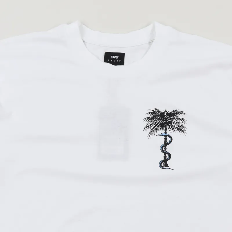 Edwin Mystic Snake T Shirt White-1