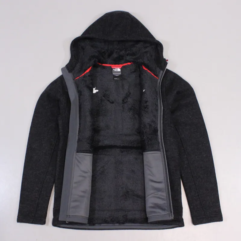 The North Face Mens Zermatt Full Zip Hooded Fleece Black-3