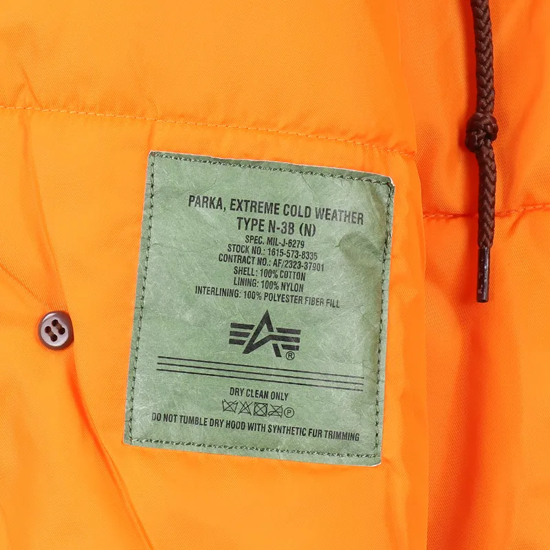 The Cords and Co. x Alpha Industries N-3B Corduroy Parka Nutmeg-3
