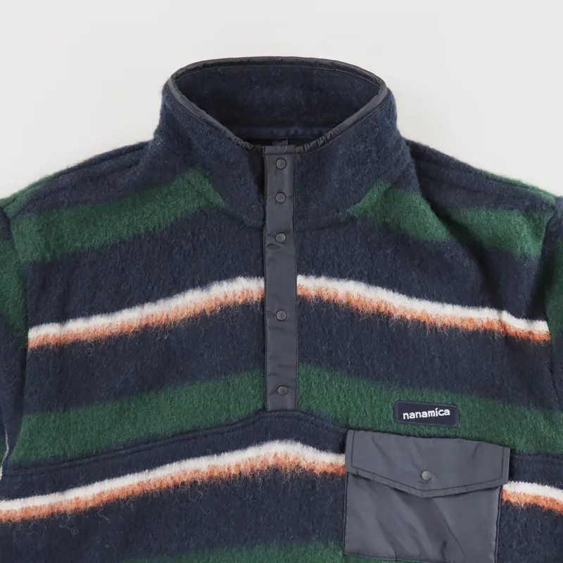 Nanamica Pullover Knit Sweat Navy Green-1