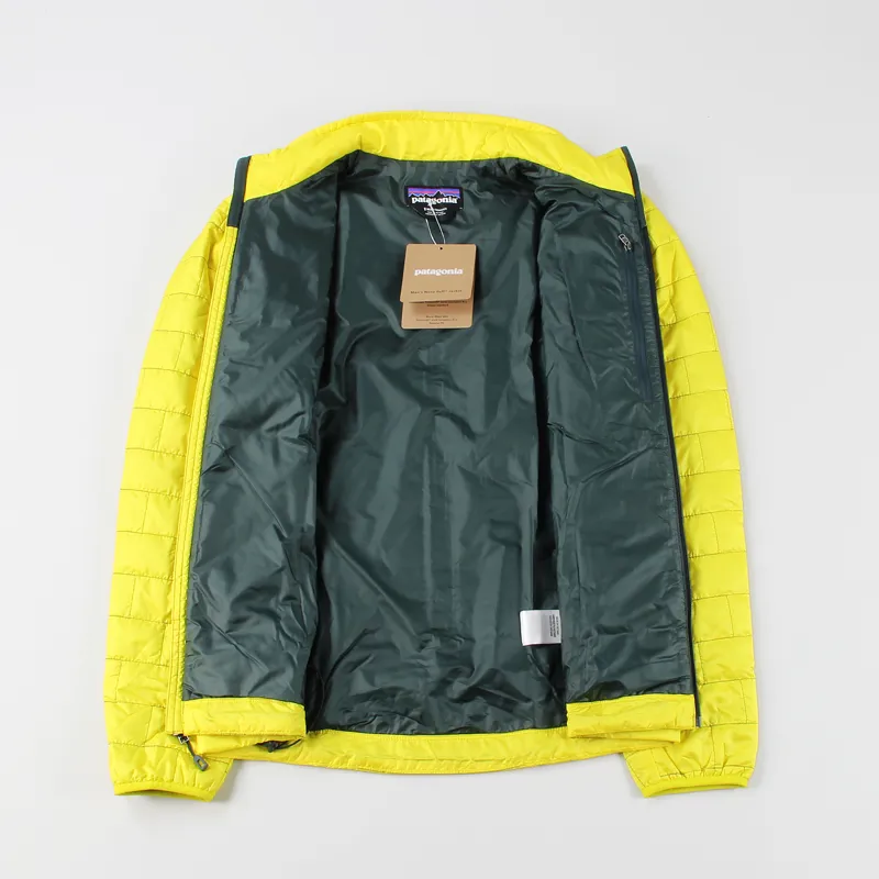 Patagonia Mens Nano Puff Full Zip Insulate Jacket Yosemite Yellow