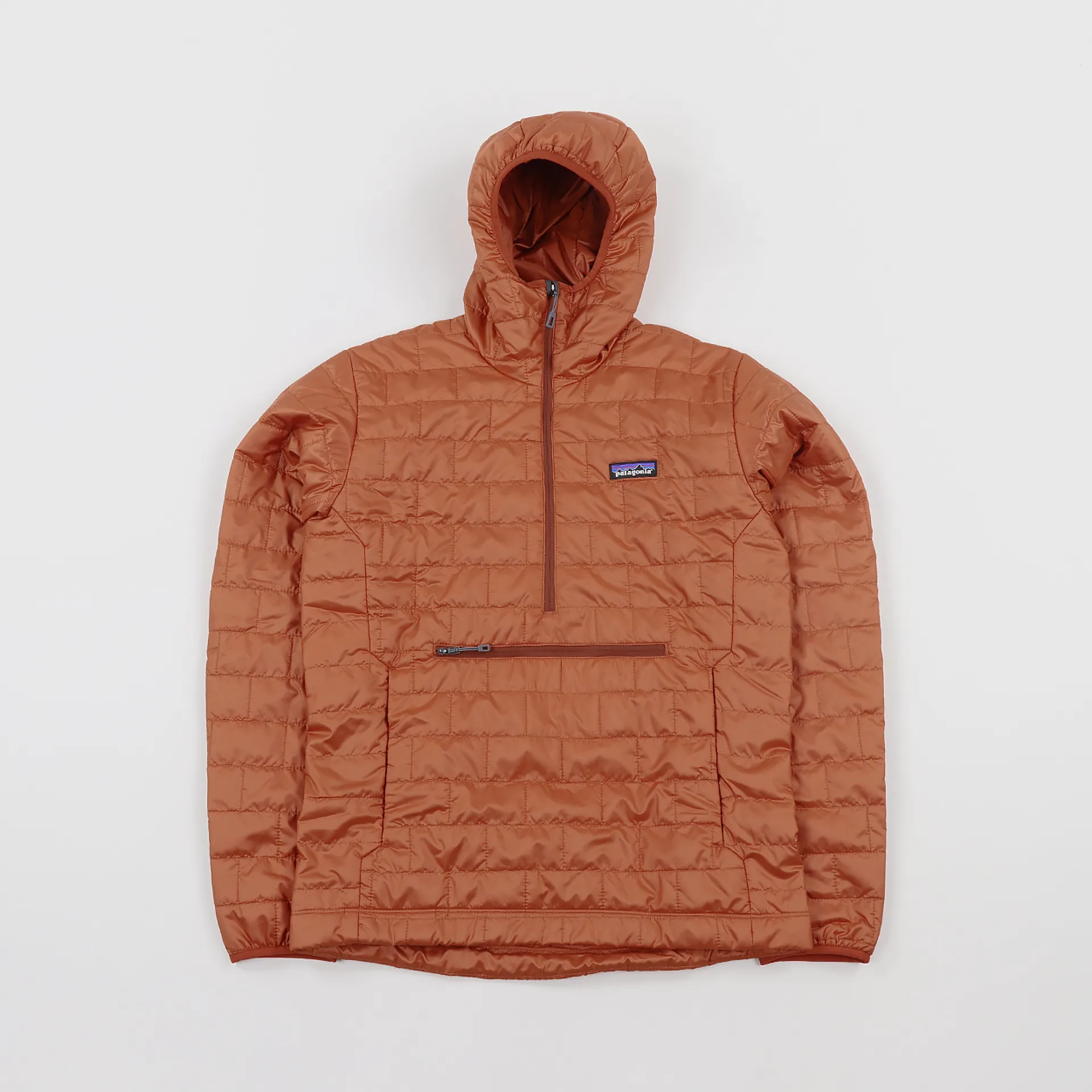 Patagonia Mens Nano Puff Bivy Pullover Jacket Copper Ore Brown