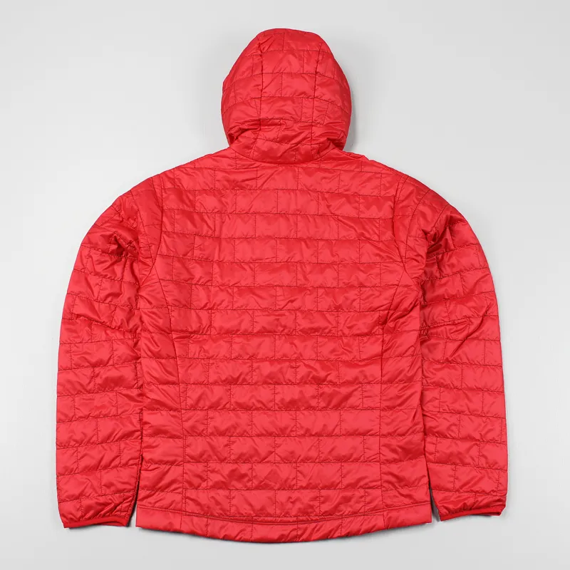 Patagonia Outdoor Mens Nano Puff Hoody Jacket Coat French Red