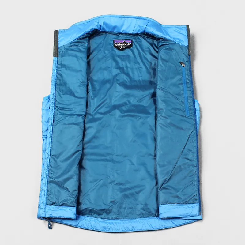 Patagonia Mens Nano Puff Gilet Blue Sleeveless Pocket Quilted