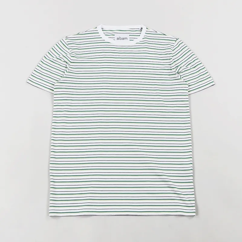 Albam Nara Stripe T Shirt White