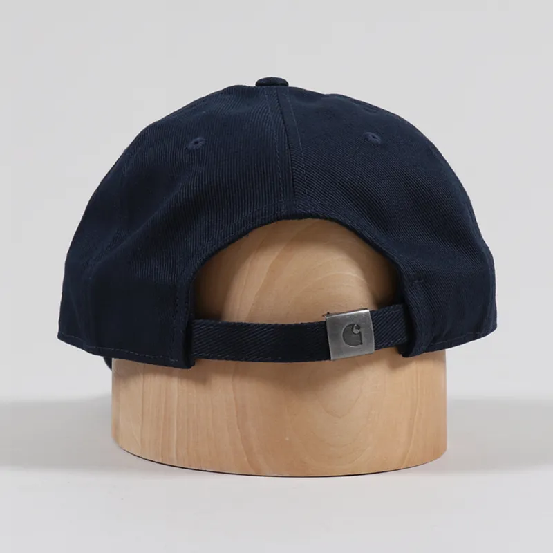 Carhartt WIP Mens Cotton Twill Carter Cap Duck Blue White Hat
