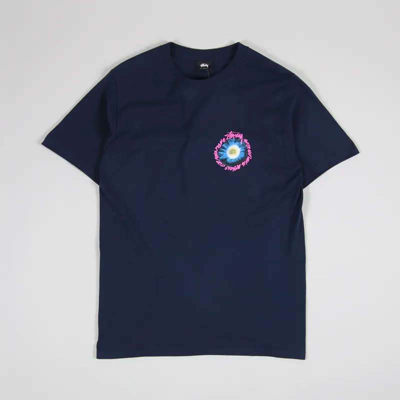 Stussy Cosmos T Shirt Navy-1