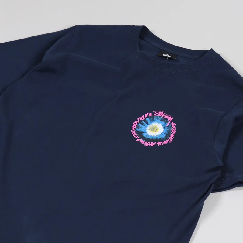 Stussy Cosmos T Shirt Navy-3