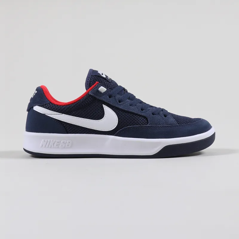 Nike SB Adversary Shoes Midnight Navy White-1