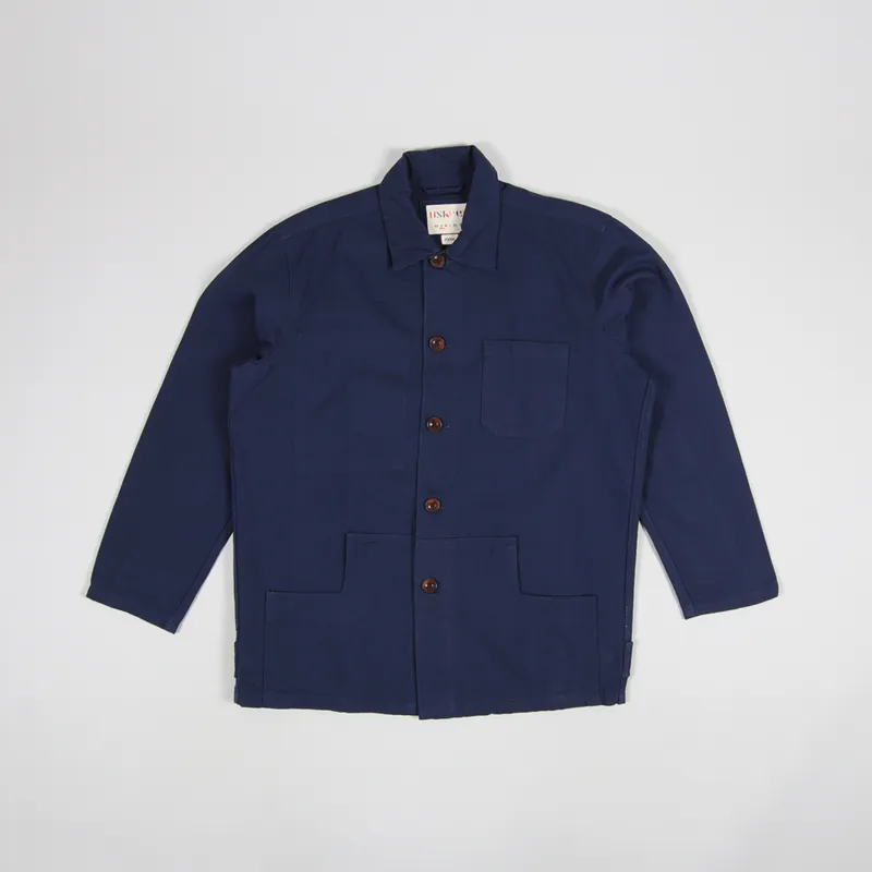 Uskees Buttoned Work Jacket Navy