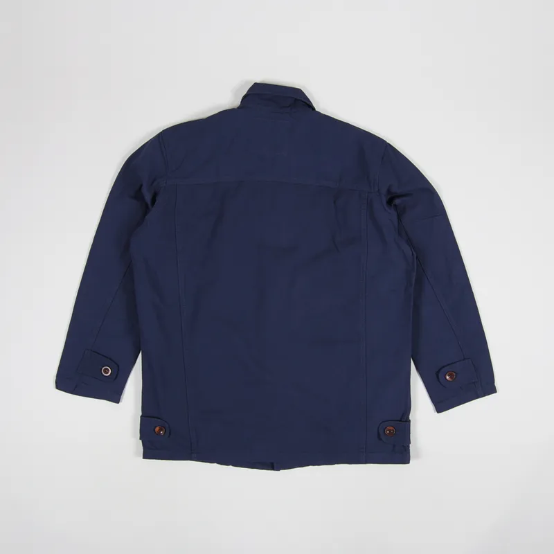 Uskees Buttoned Work Jacket Navy-8
