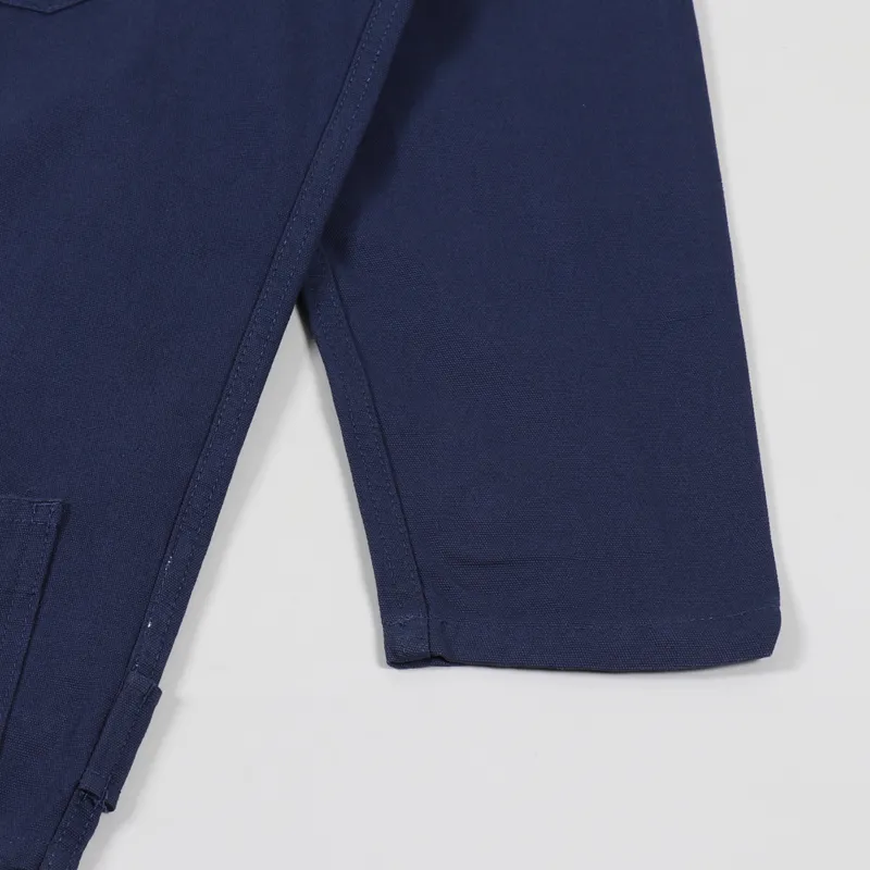 Uskees Buttoned Work Jacket Navy-7