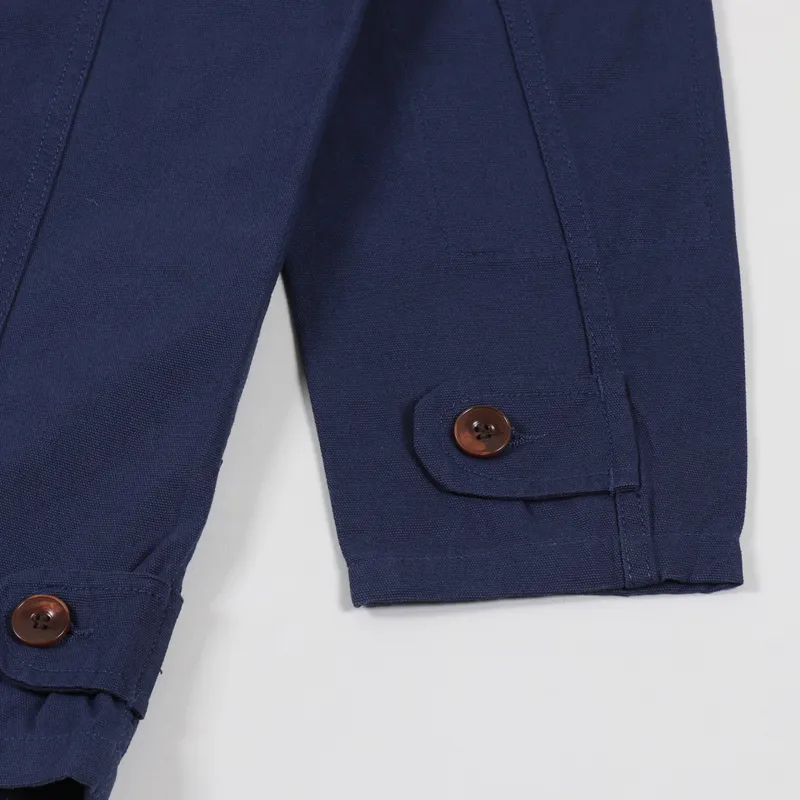 Uskees Buttoned Work Jacket Navy-6