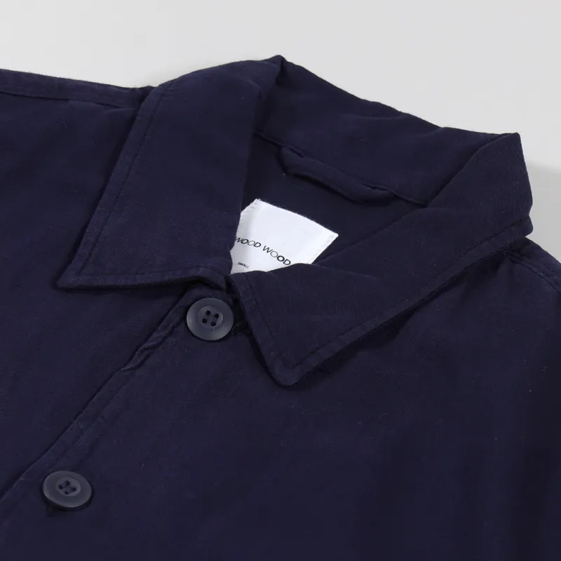 Wood Wood Fabian Shirt Navy-8