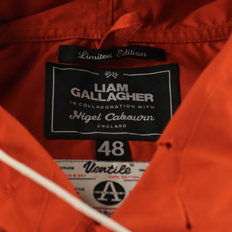 Liam Gallagher x Nigel Cabourn Long Smock Vintage Orange-2