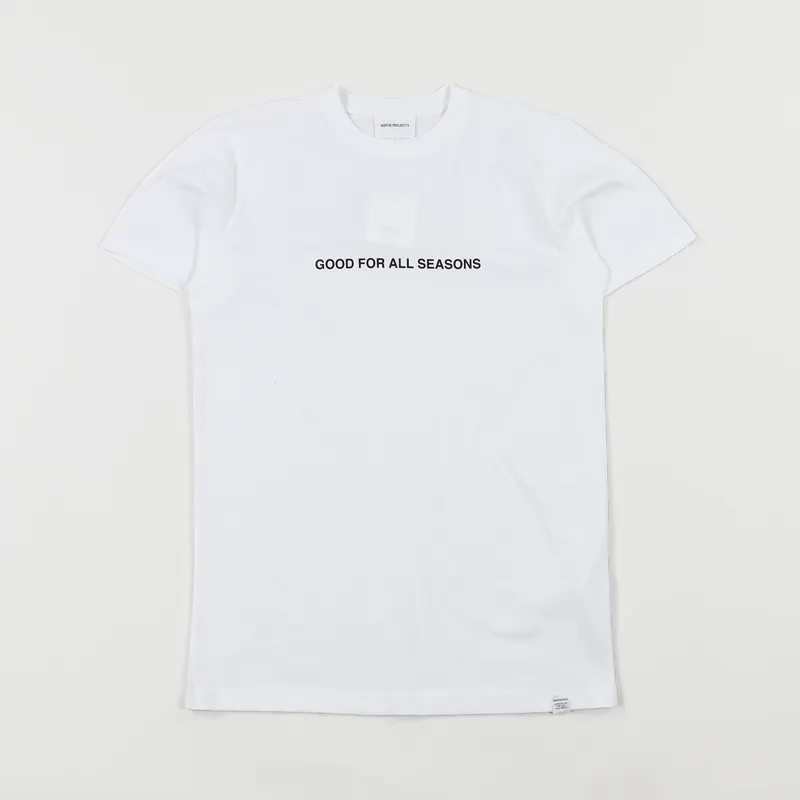 Norse Projects Neils GFAS T Shirt White