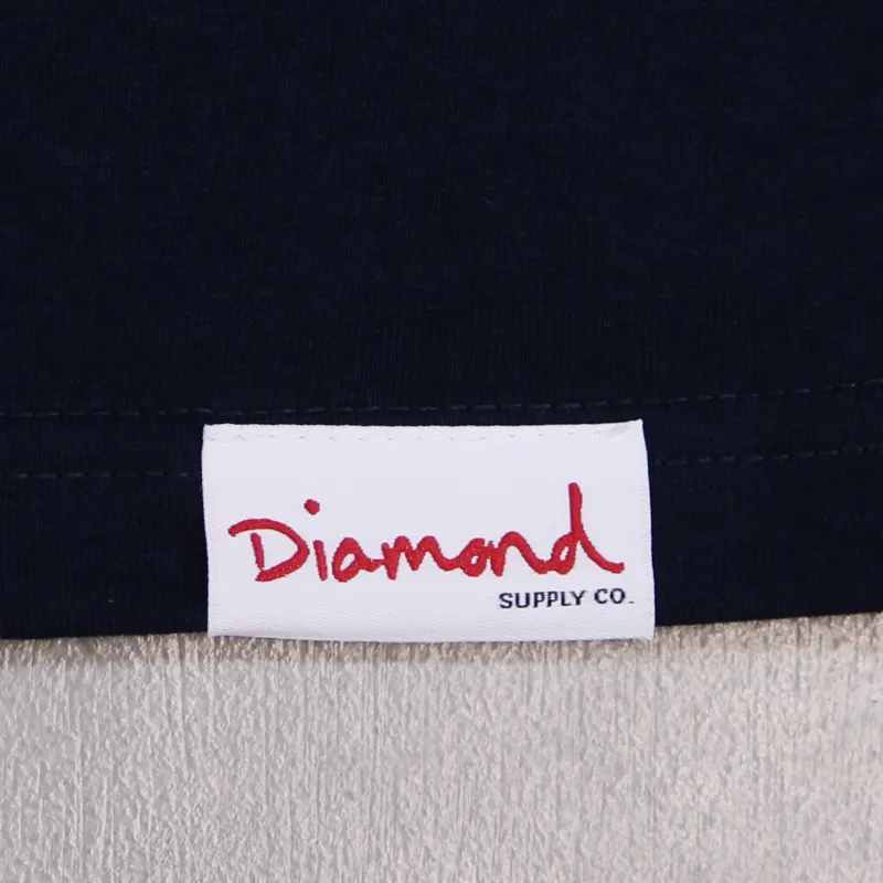 Diamond Supply Co. Neon T-Shirt Navy-2