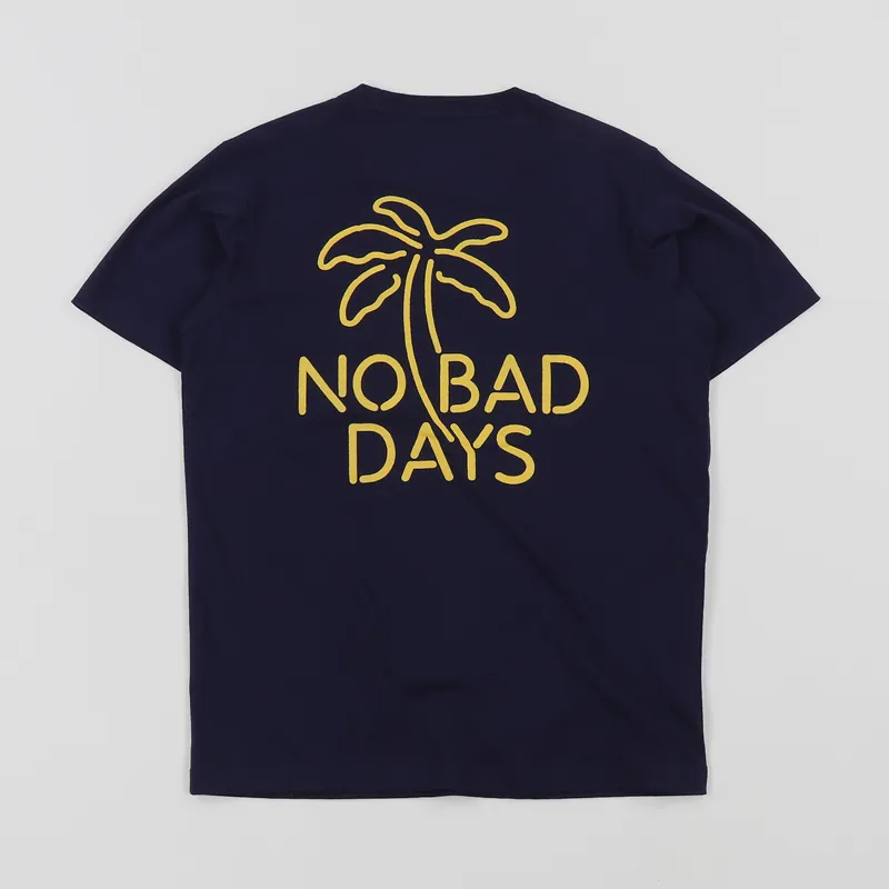 Universal Works Neon T Shirt Navy