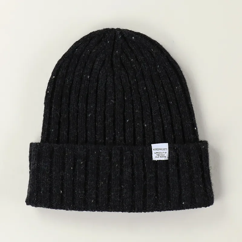 Norse Projects Neps Beanie Charcoal Melange