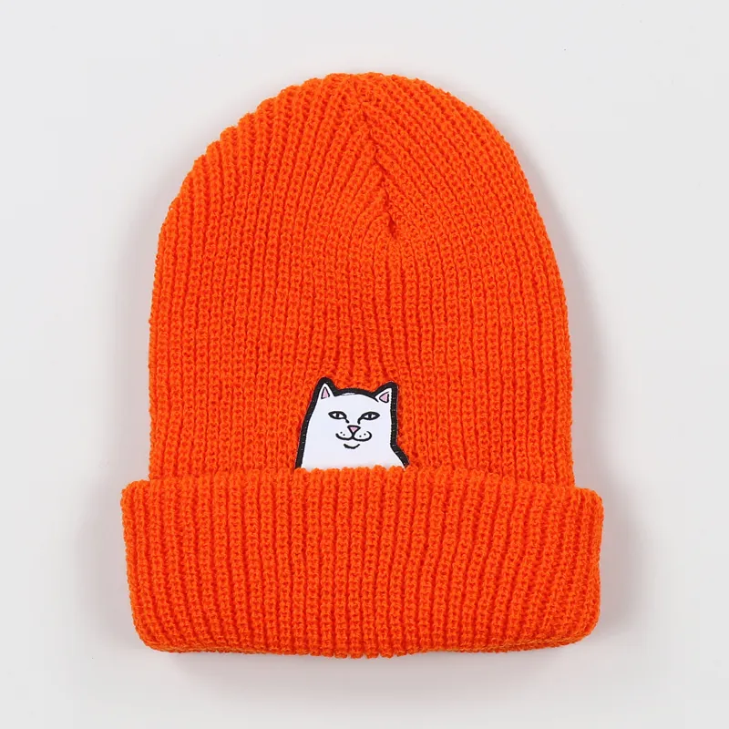 Ripndip Nermal Knit Beanie Safety Orange