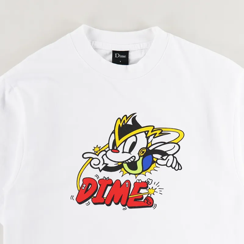 Dime Net Racer T Shirt White-1