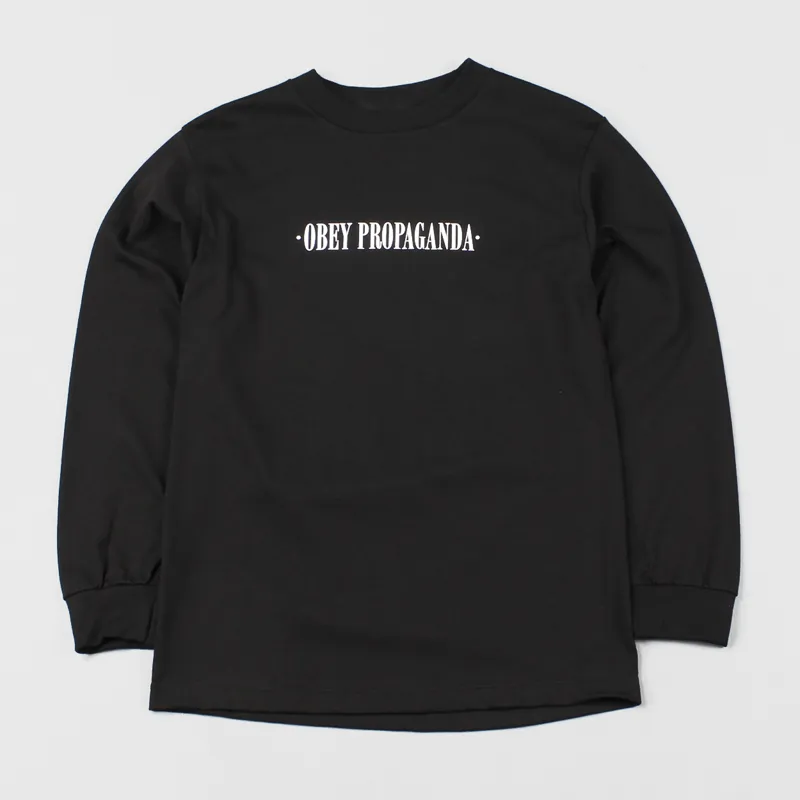 Obey New Times Long Sleeve T Shirt Black