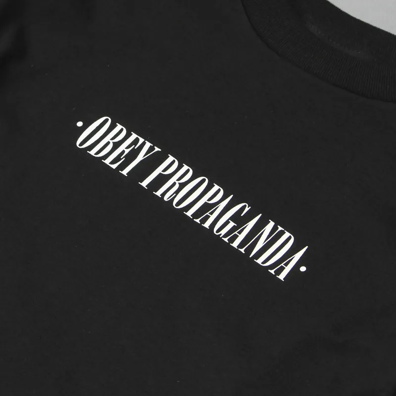 Obey New Times Long Sleeve T Shirt Black-1