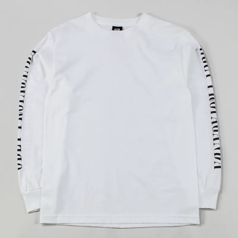 Obey New Times Propaganda Long Sleeve T Shirt White