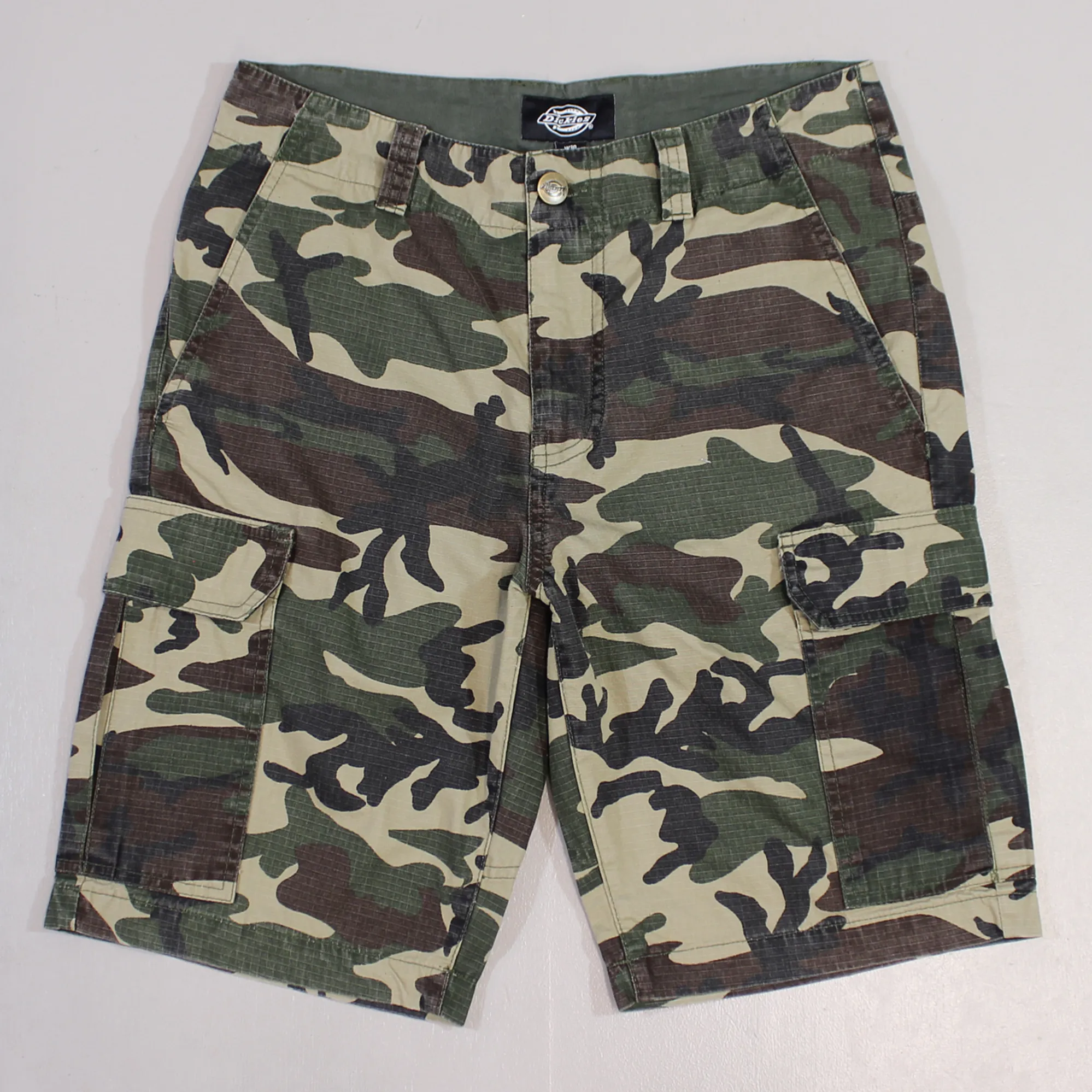 Ripstop Shorts Dickies Camo Cargo Shorts Dickies Loose Fit Mens