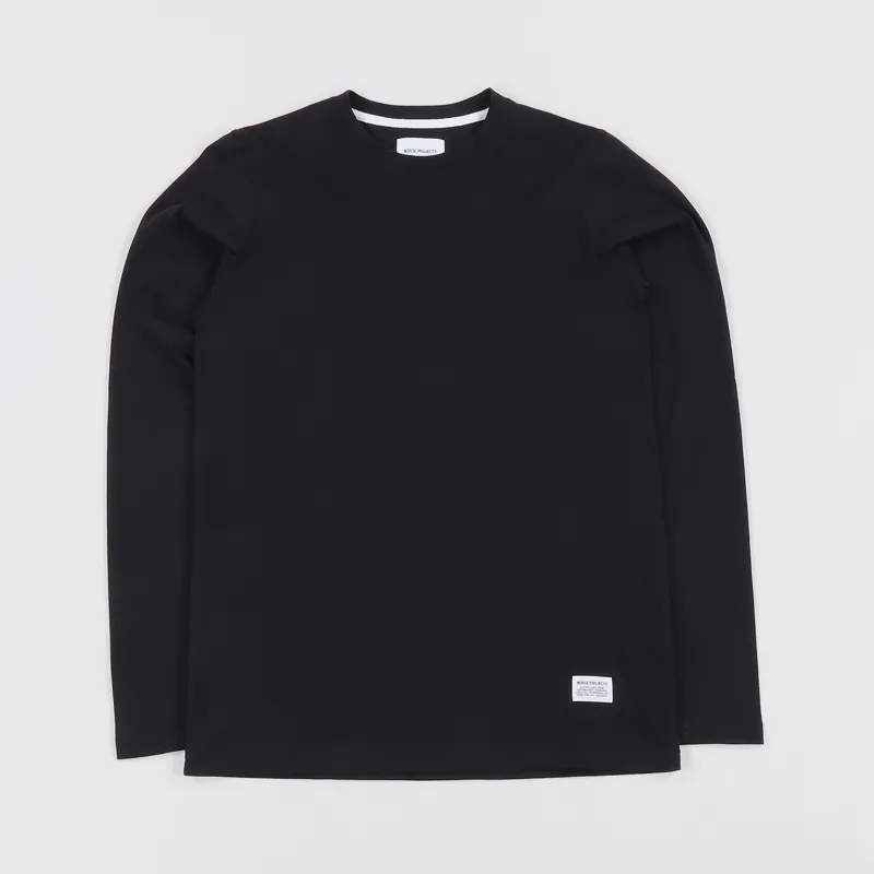 Norse Projects Niels Basic Long Sleeve T Shirt Black