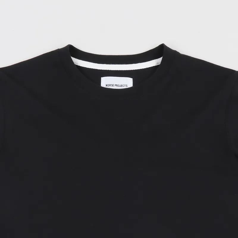 Norse Projects Niels Basic Long Sleeve T Shirt Black-1