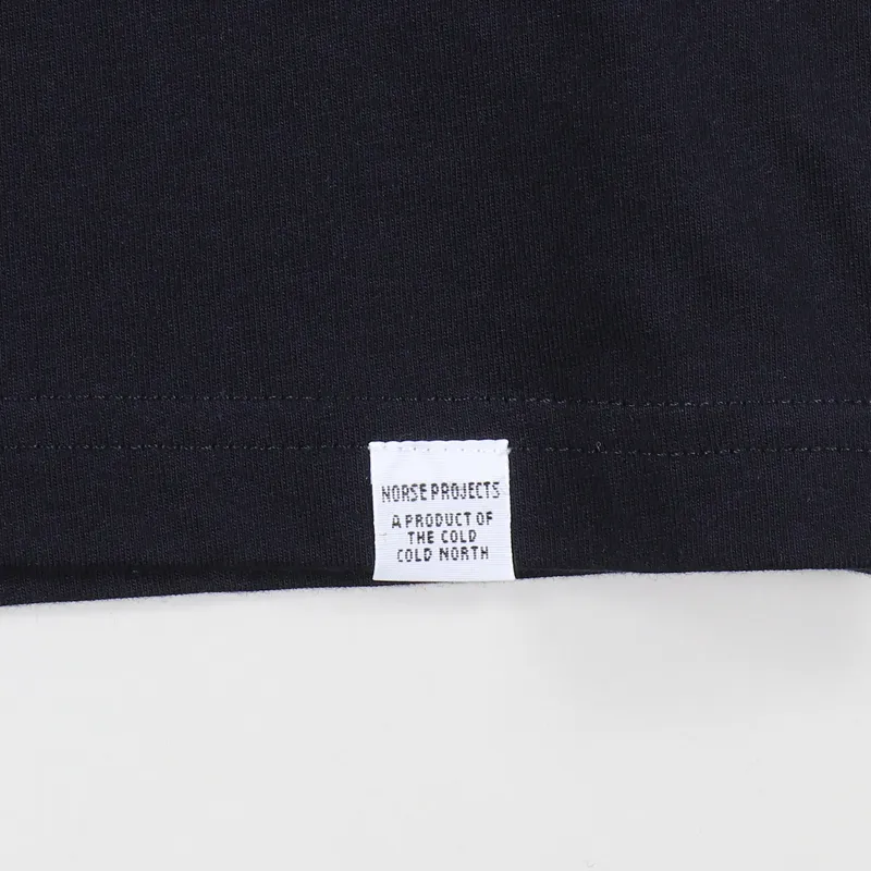 Norse Projects Niels Globe Logo T Shirt Dark Navy-3
