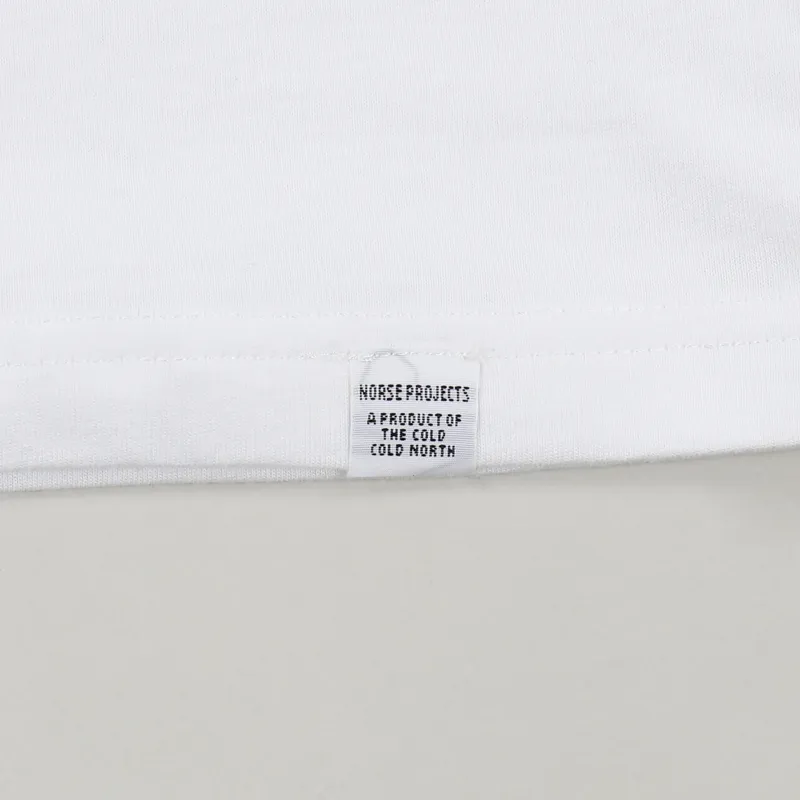 Norse Projects Niels Globe Logo T Shirt White-3