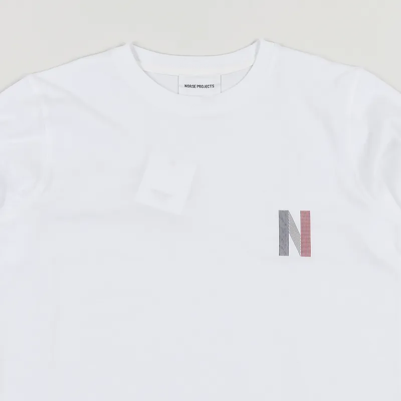 Norse Projects Niels Multi Logo T Shirt White-1